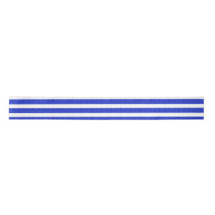 Lazo De Raso Rayas Frías Azules Geométricas