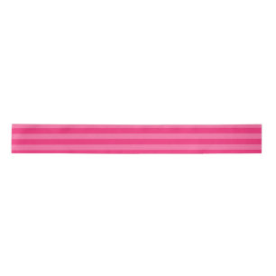 Lazo De Raso Rayas rosa claro y rosadas calientes