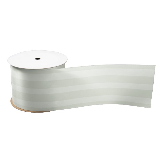 Lazo De Raso Rayas Verde Menta Pastel  (Carrete)
