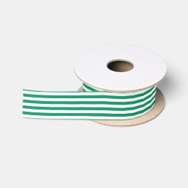 Lazo De Raso Rayas | Verde y blanco | PERSONALIZABLE |