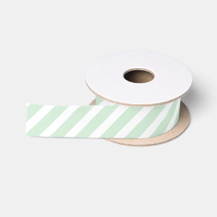 Lazo De Raso Rayas Verdes Pastel