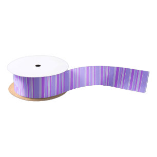 Lazo De Raso Rayas violetas
