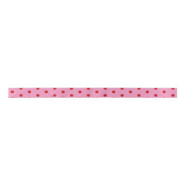 Lazo De Raso Red Polka Dots on Pink