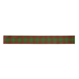Lazo De Raso Red y Green Scottish Tartán Plaid