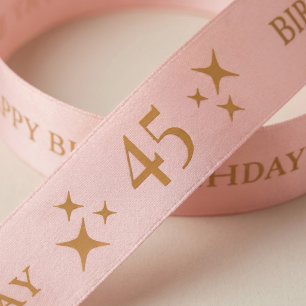 Lazo De Raso Regalo de cumpleaños personalizado Rosa para cualq