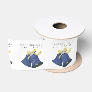 Lazo De Raso Regalo de favor de boda 'Campanas de boda y pelota