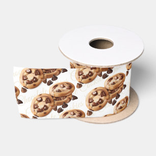 Lazo De Raso Regalo de Galletas con Chips de Chocolate para Hor