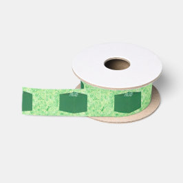 Lazo De Raso Regalo de Navidad Verde con cinta de pintura de co