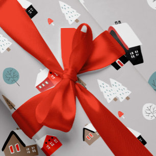 Lazo De Raso Regalo de Navidades rojos simples y brillantes