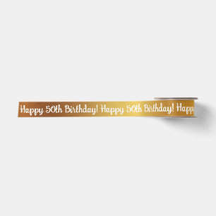 Lazo De Raso Regalo personalizado Cumpleaños 50 Feliz