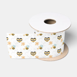 Lazo De Raso Regalo Temático de Abeja Melífera y Apicultor para