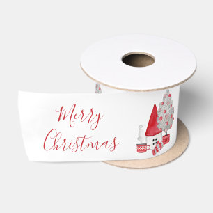 Lazo De Raso Regalos de Gnomo de Acuarela Escandinava Navidad Á