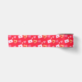 Lazo De Raso Regalos de San Valentín rosados y rojos y carta de