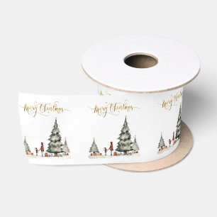 Lazo De Raso Regalos navideños debajo del árbol