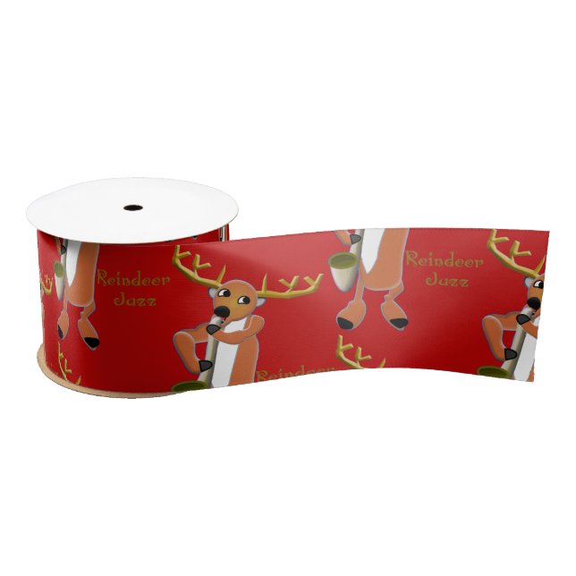 Lazo De Raso Reindeer Jazz Wrapping Paper (Carrete)