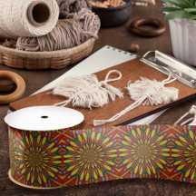 Resumen de la tribu floral amarilla y roja hippie