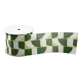 Lazo De Raso Resumen geométrico verde blanco