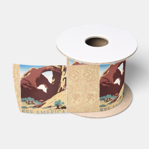 Lazo De Raso Retro Ver América Western Vaqueros Desierto Arco W