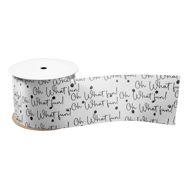 Lazo De Raso Ribbon (1,83 m x 7,6 cm) - Christmas Pattern (Carrete)