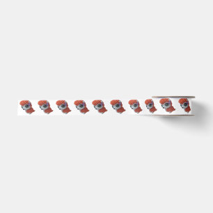 Lazo De Raso Rockabilly Hedgehog Ribbon