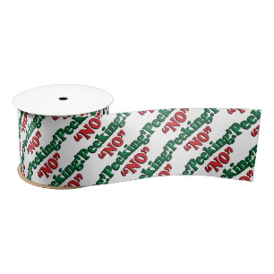 Lazo De Raso Rojo y no ponga verde ningún navidad que mira a