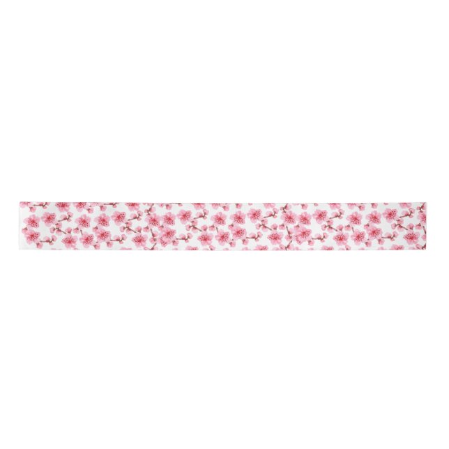 Lazo De Raso Romantic pink Cherry blosson (Anverso)