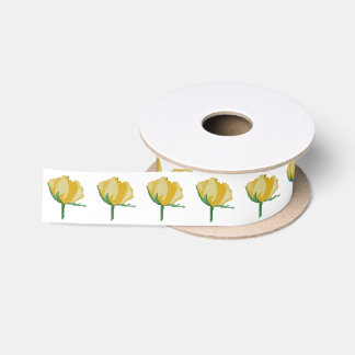 Lazo De Raso Rosa amarillo
