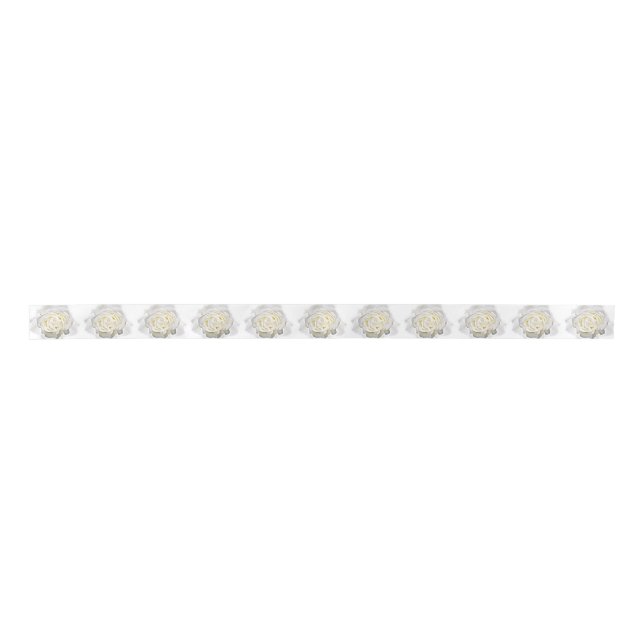 Lazo De Raso Rosa blanca, cualquier ocasión_ (Anverso)