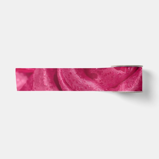 Lazo De Raso Rosa de seda rosa (Anverso)