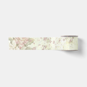 Lazo De Raso Rosa Floral Shabby Chic Rosa