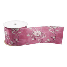 Rosa floral vintage chinoiserie decoupage