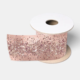 Lazo De Raso Rosa Glam Gold Glitzy Sparkle Purpurina