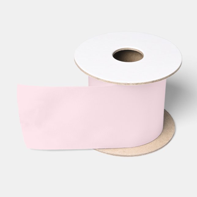 Lazo De Raso Rosa Pastel Sólido Color  (Carrete)
