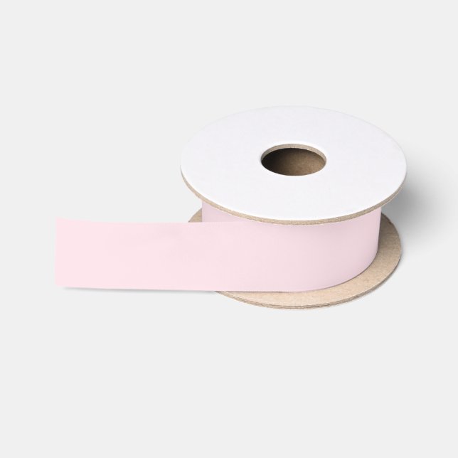 Lazo De Raso Rosa Pastel Sólido Color  (Carrete)