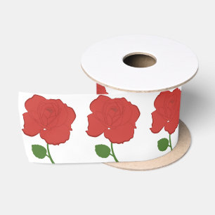 Lazo De Raso Rosado Rojo