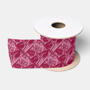 Lazo De Raso Rosas metalizado 13-MAGENTA PINK-RIBBON SPOOL