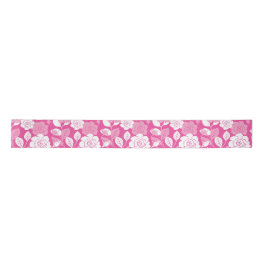 LAZO DE RASO ROSE PATTERN (PINK)