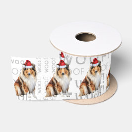 Lazo De Raso Rough Collie Funny Santa Dog Navidades