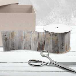 Lazo De Raso Ruidosa madera gris plancha cinta satinada