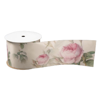 Lazo De Raso Rústicas rosas rosas