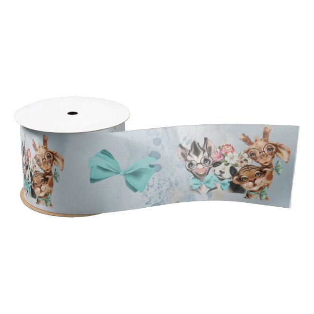 Lazo De Raso Safari wildone baby ducha Junlge Ribbon (Carrete)