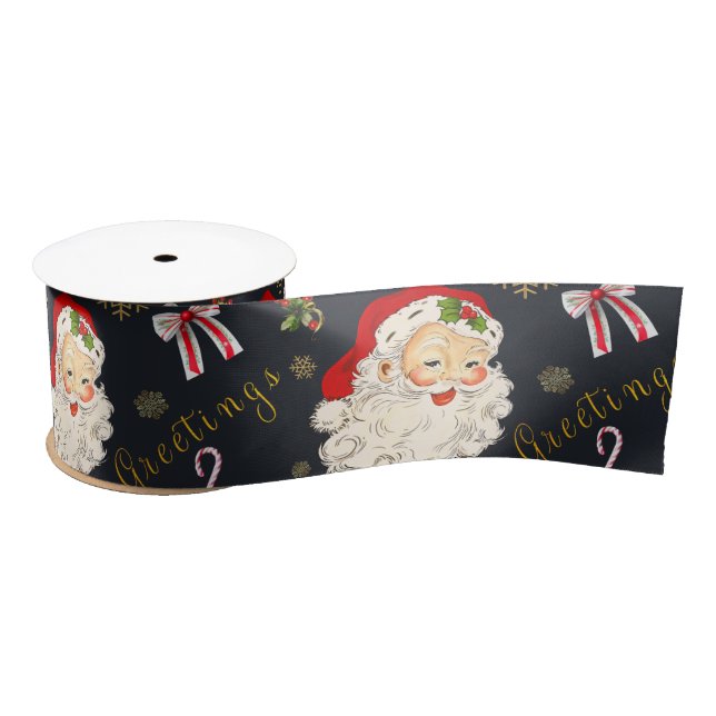 Lazo De Raso Saludo de Retro Santa a Noir (Carrete)