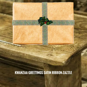 Lazo De Raso Saludos de Kwanzaa