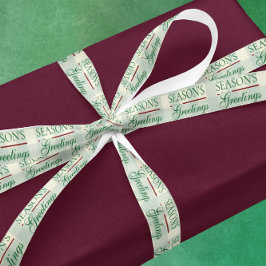 Lazo De Raso Saludos de temporada a los Navidades de Gingham