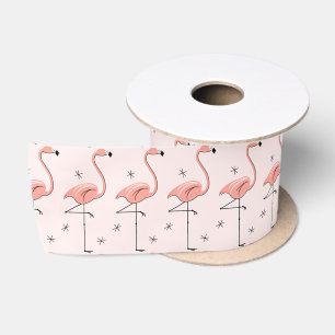 Lazo De Raso Satin de cinta rosa flamenco