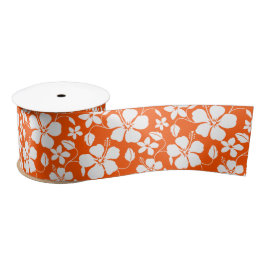LAZO DE RASO SATIN RIBBON, NARANJA HAWAIIANO HULA (HIBISCO)