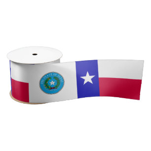 Lazo De Raso Sello de bandera de Texas