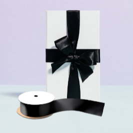 Lazo De Raso Sencillamente negro Personalizar de color sólido