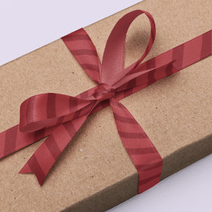 Lazo De Raso Sencillo Minimalista Whimsical Strike Deep Red