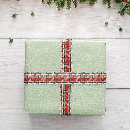 Lazo De Raso Sencillo patrón de plástico verde rojo